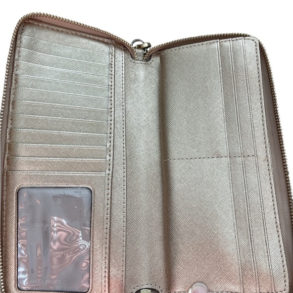Michael Kors Continental Wallet, Metallic Gold, Pre-owned, Good Condition - Picture 3 of 7